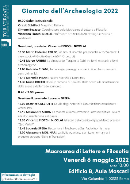 Giornata dell’Archeologia 2022