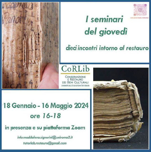 I seminari del giovedì – dieci incontri intorno al restauro