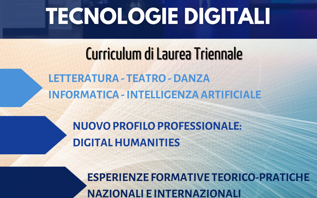 Apertura del nuovo curriculum del cds Lettere, Letterature, arti dello spettacolo e tecnologie digitali